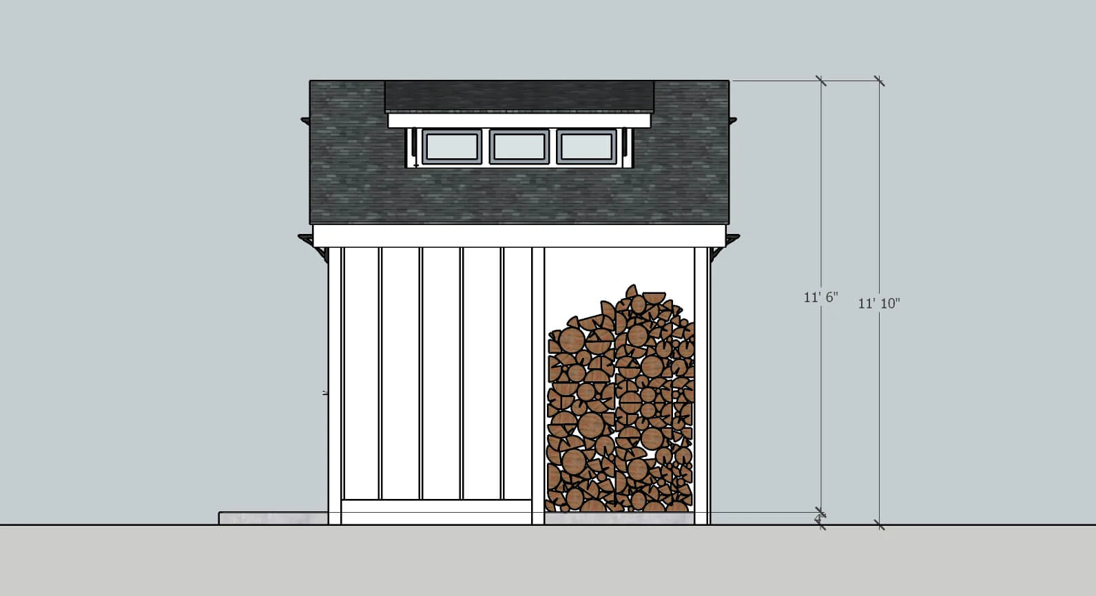Farmhouse Storage Shed Outbuilding - Image 10