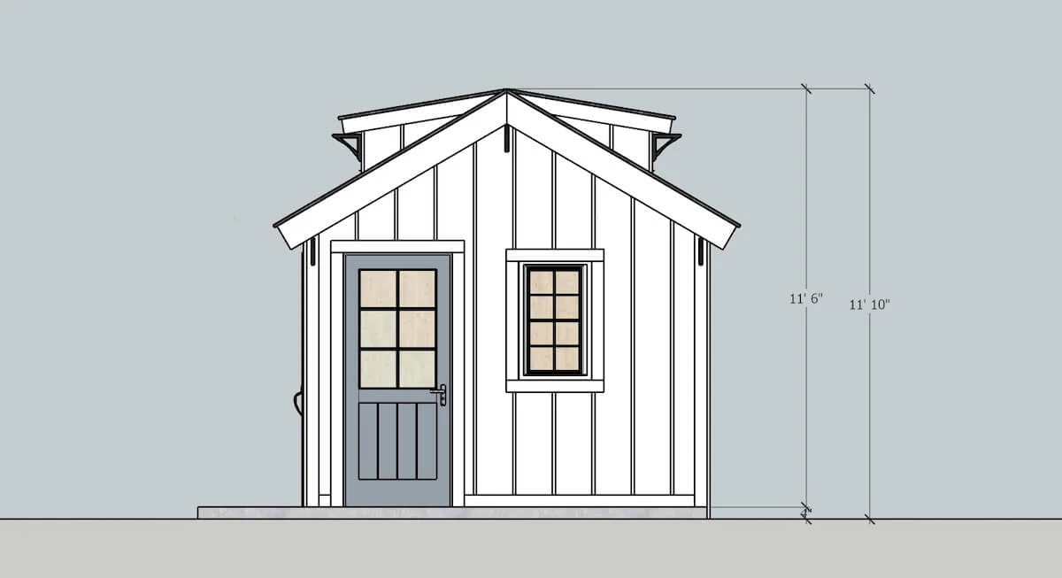 Farmhouse Storage Shed Outbuilding - Image 7