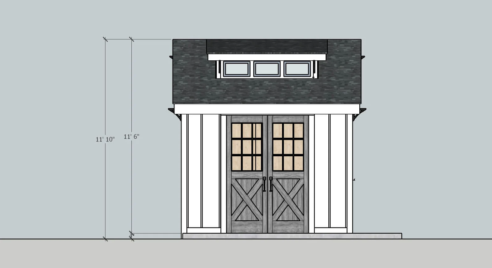 Farmhouse Storage Shed Outbuilding - Image 8