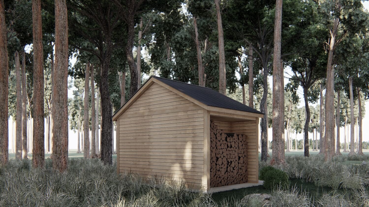 Woodland Storage Shed Outbuilding - Image 3